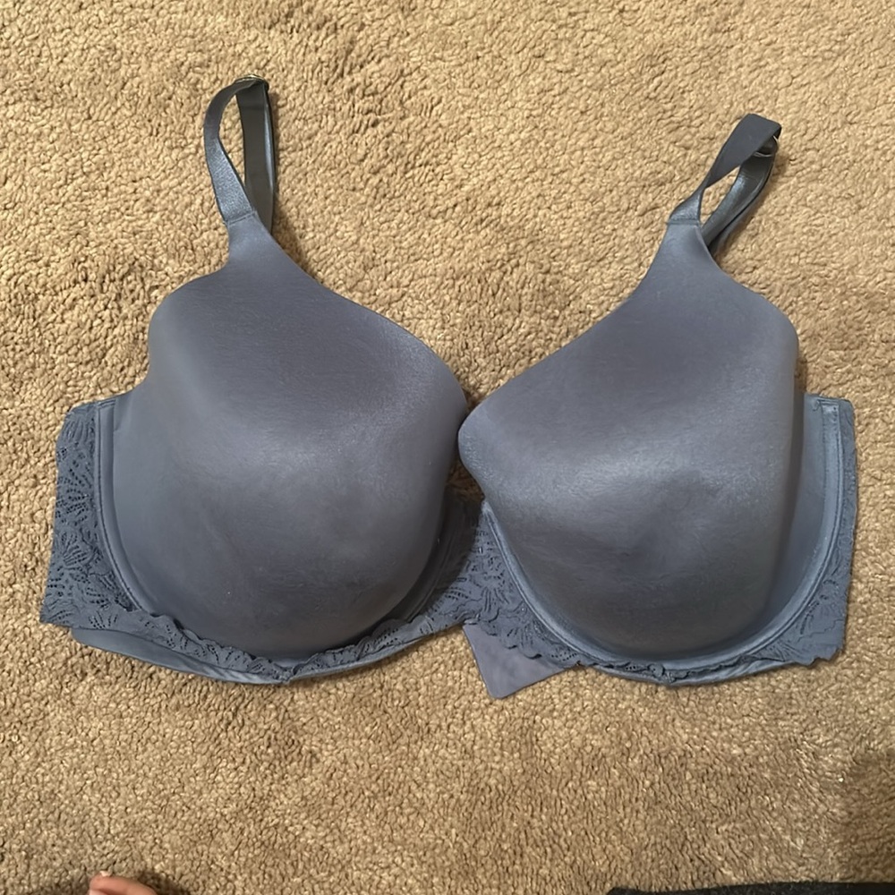 Aerie Real Sunnie Full Coverage lace Bra in Blue/hydrangea 

42DD